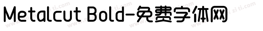 Metalcut Bold字体转换